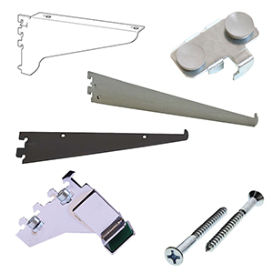 0.5'' Slot Heavy Duty Wall Standards Brackets & Accessories