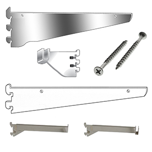 1'' Slot Heavy Duty Wall Standards Brackets & Accessories