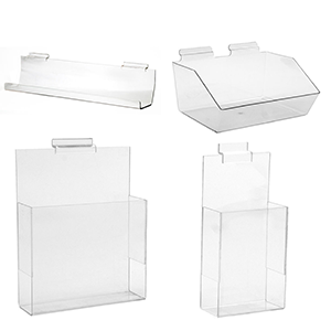 Slatwall Acrylic Accessories