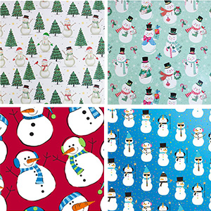 Snowman Gift Wrap