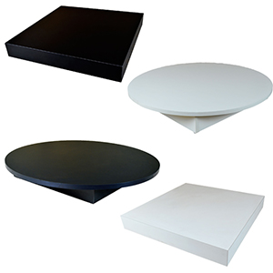 Melamine Bases for Glass Displays