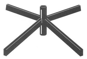 Tubular Steel Floor Base