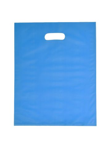 Ocean Blue, Frosted Merchandise Bags, 12" x 15"