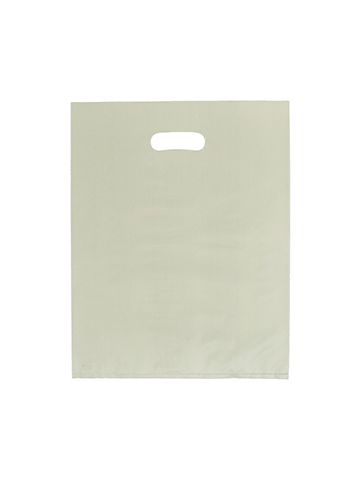 Ivory, Frosted Merchandise Bags, 12" x 15"