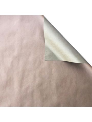 Champagne & Rose Gold Kraft, Double Sided Gift Wrap