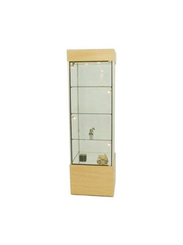 Maple, Compact Square Tower Display Case 