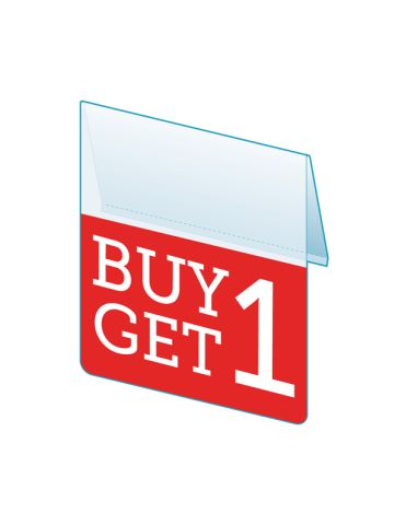 Buy 1 Get 1 Shelf Talker, 2.5"W x 1.25"H