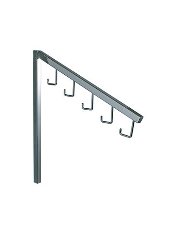 18" Hook Slant Square Arm and Insert, Garment Rack Accessories