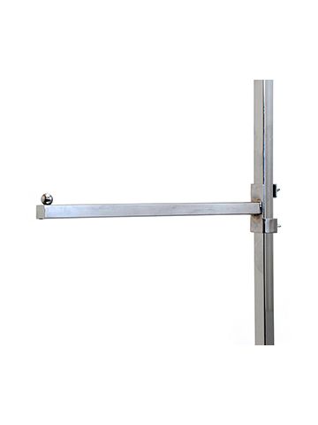 16" Straight Arm End for Square Upright, Garment Rack Accessories