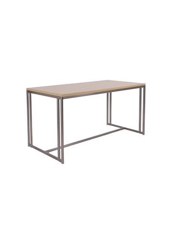 Large Nesting Table, Satin Nickel, 30" x 60" x 30"