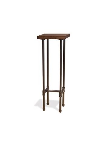 Tower Table, Dark Brown Wood Grained top