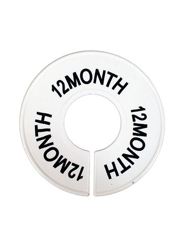 "12 MO" Round Size Dividers