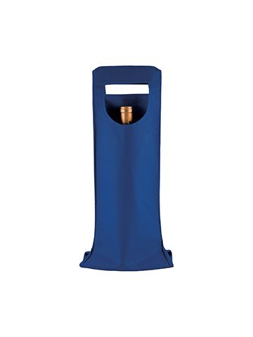 1 Bottle Wine Bags, 6" x 16.25", Royal Blue