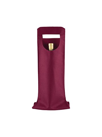 1 Bottle Wine Bags, 6" x 16.25", Merlot