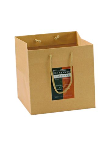 Takeout Euro Totes, Natural Kraft