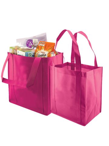 Reusable Grocery Bags, Hot Pink