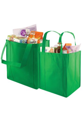 Reusable Grocery Bags, Kelly Green