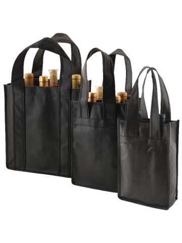 Wine Bottle Bags, Black