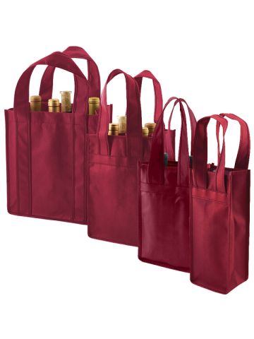 Wine Bottle Bags, Burgundy