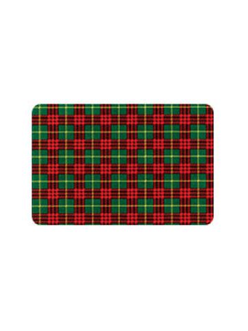 Holiday Gift Enclosure Card, Traditional Plaid