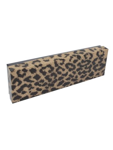 Leopard Patterned Jewelry Boxes, 8" x 2" x 1"