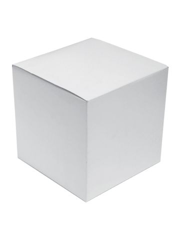 White Folding Gift Boxes, 7" x 7" x 7"