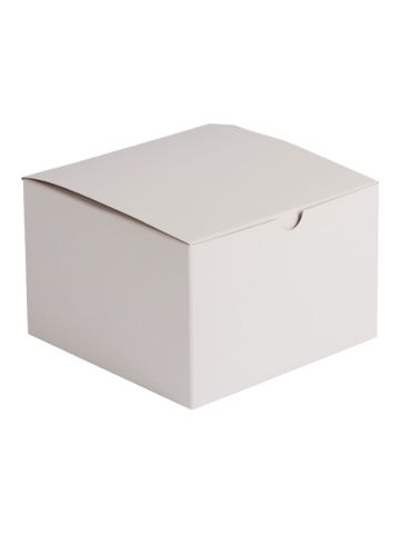 White Folding Gift Boxes, 5" x 5" x 3"