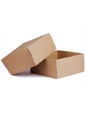 Kraft 2 Piece Gift Boxes, 12" x 12" x 5.5"