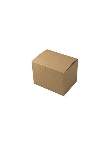 Kraft Folding Gift Boxes, 6" x 4" x 4"