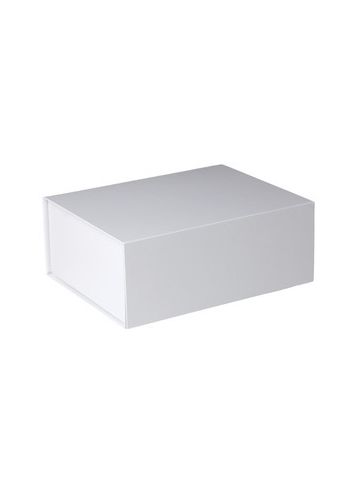 Gift Box Magnet Closure White Gloss, 10" x 8" x 4"