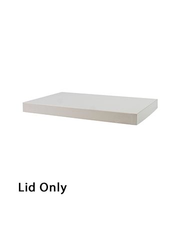 13" x 8", White Lid, Hi Wall 2 Piece Gift Box