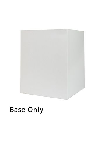 10" x 10" x 12", White Base, Hi Wall 2 Piece Gift Box