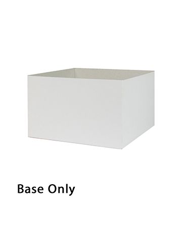 10" x 10" x 6", White Base, Hi Wall 2 Piece Gift Box