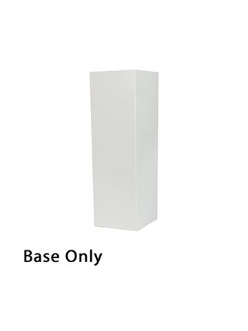 4" x 4" x 12", White Base, Hi Wall 2 Piece Gift Box