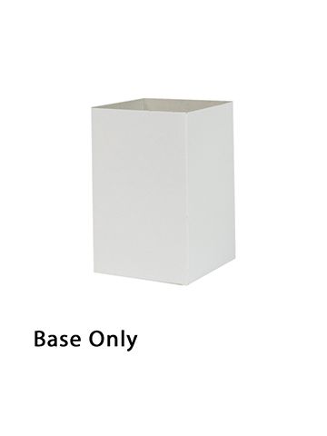 4" x 4" x 6", White Base, Hi Wall 2 Piece Gift Box