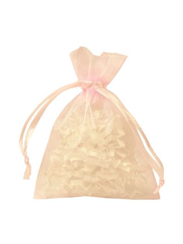 Flat Organza Bags, Light Pink, 3" x 4"