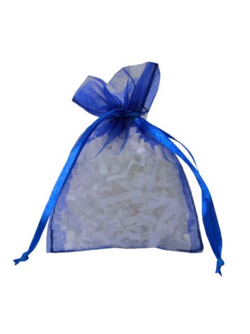 Flat Organza Bags, Royal, 3" x 4"