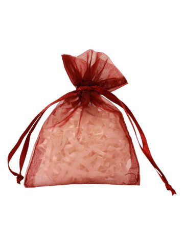 Flat Organza Bags, Burgundy, 3" x 4"