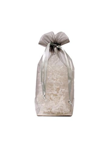 Gusseted Organza Bags, Silver, 6" x 9"