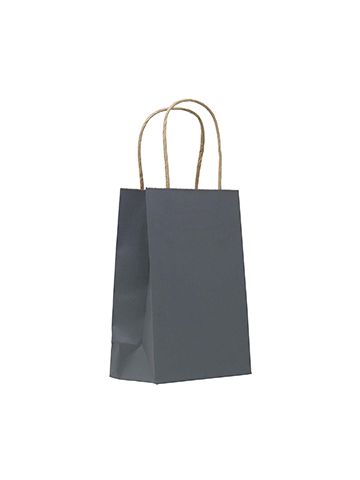 Charcoal, Recycled Paper Shopping Bags