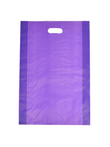 Grape, Frosted Merchandise Bags, 14" x 3" x 21"