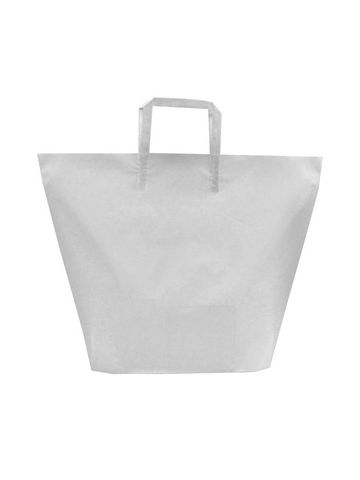 Clear, Large Frosted Trapezoid Shaped Bags