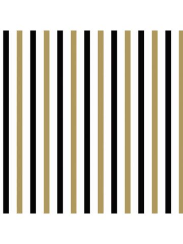 Gold & Black Stripes , Christmas Patterns Gift Wrap