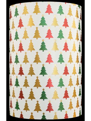 White Choke Christmas Trees, Christmas Patterns Gift Wrap