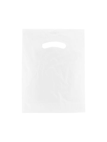 White, Super Gloss Merchandise Bags, 9" x 12"