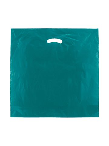 Teal, Super Gloss Merchandise Bags, 24" x 24" + 5"