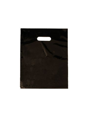 Black, Medium Gloss Heavy Duty Merchandise Bags