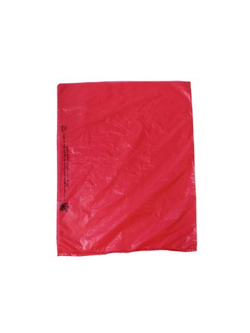Red, Plastic Merchandise Bags, 12" x 15"