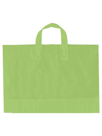 Citrus Green, AmeriTote HD Plastic Shopping Bags, 12" x 10" + 4"