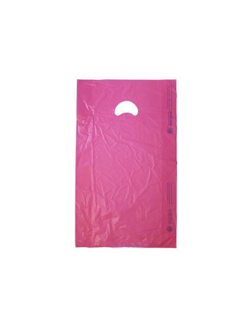 Magenta, Plastic Merchandise Bags, 13" x 3" x 21"